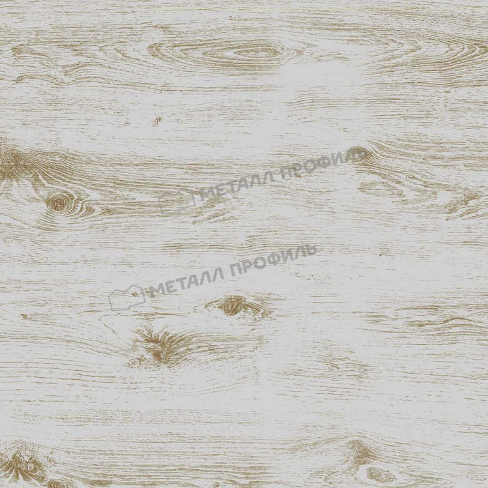 Металлический сайдинг Woodstock-Т Металл-Профиль ECOSTEEL Беленый Дуб 28х330